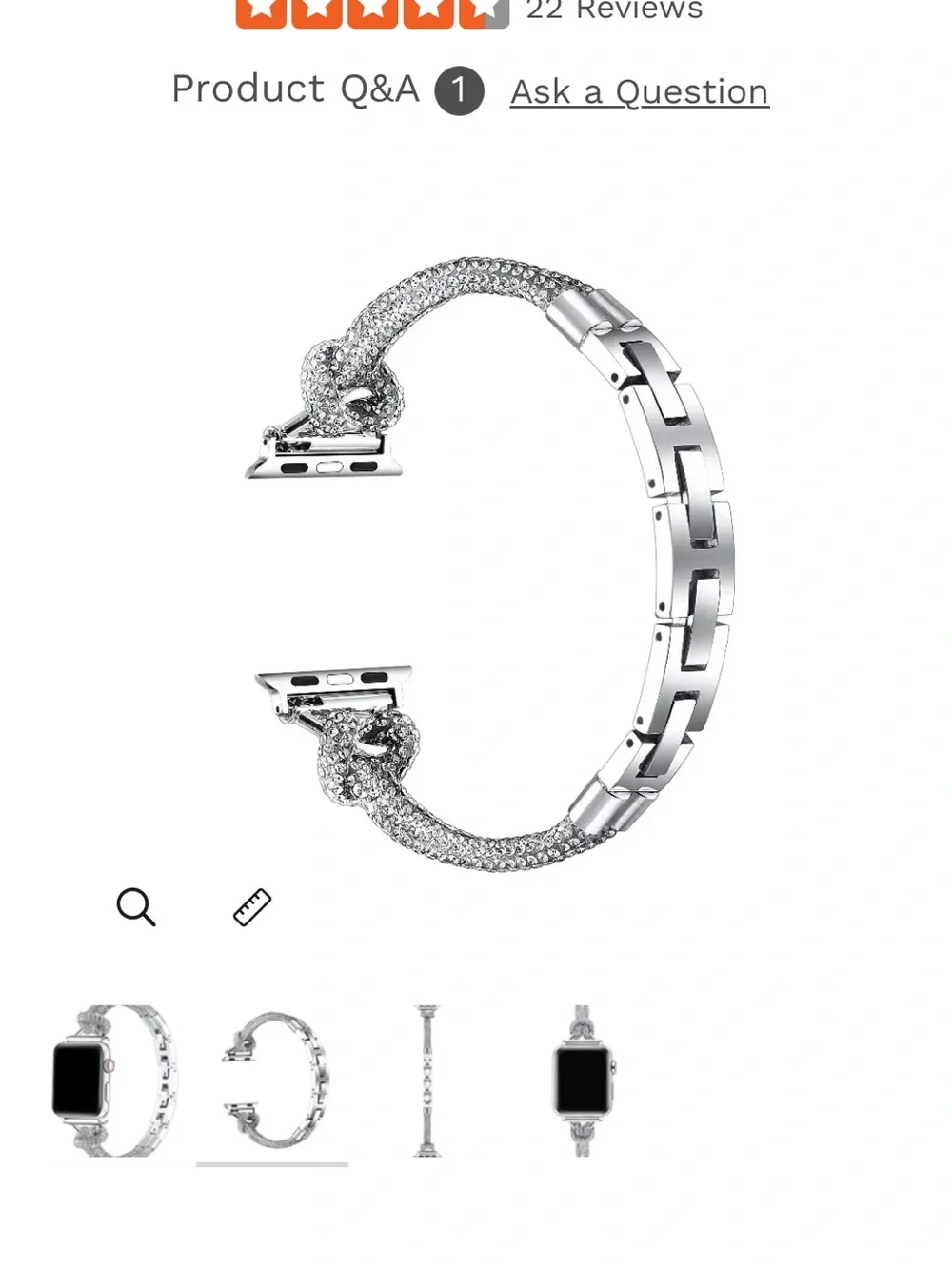 serena faux tennis bracelet Apple Watch band